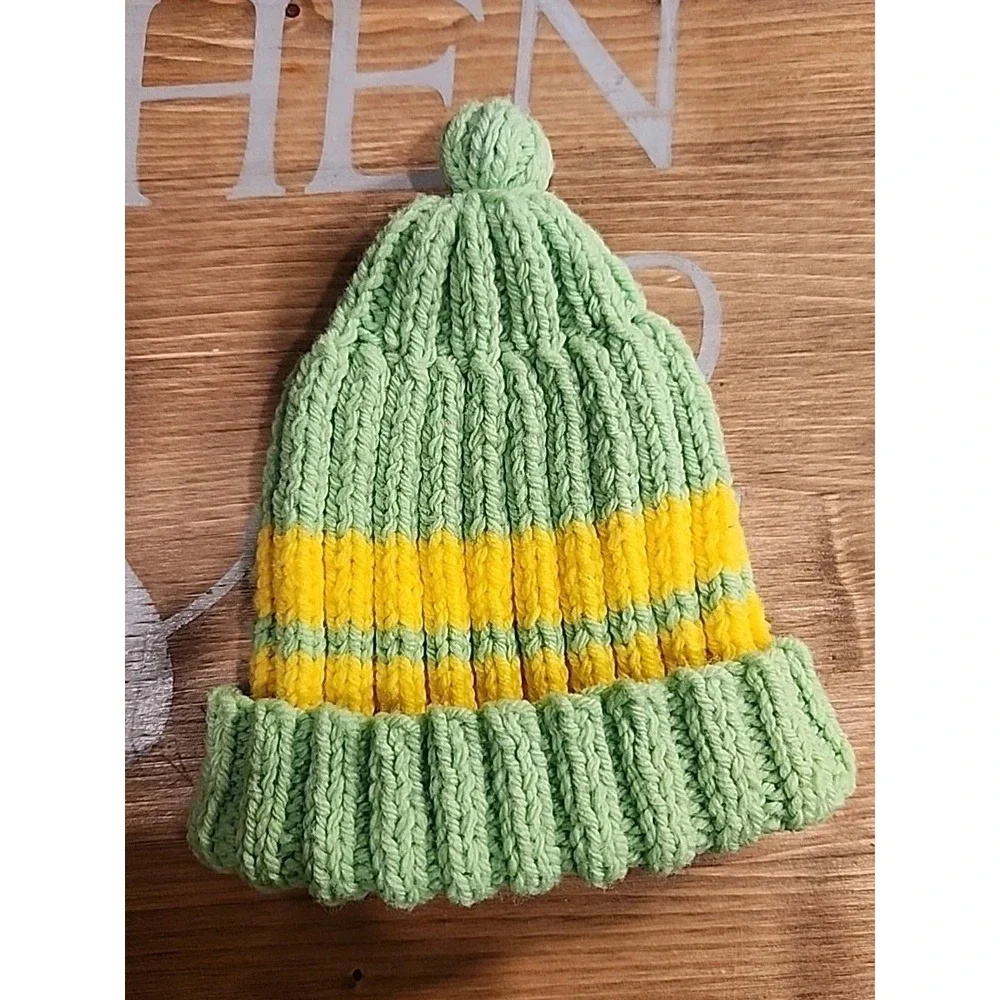 4 Homemade Knitted Beanies Baby‎ Toddler Super Soft & Warm